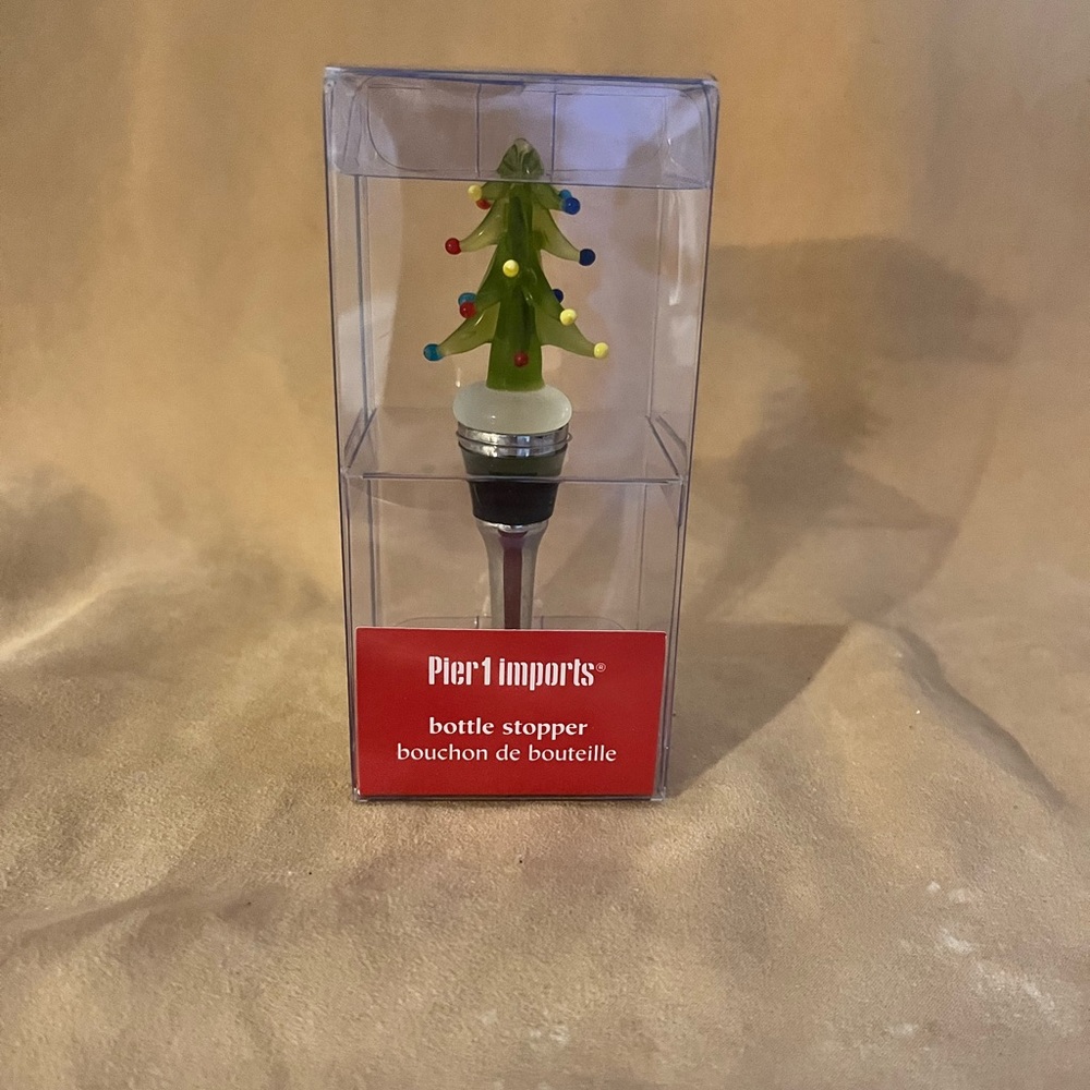 Pier 1 Imports Christmas Tree Bottle Stopper